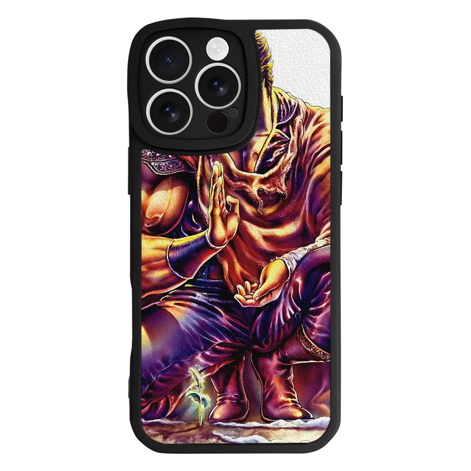 （画像用） 北斗の拳 Fist of the North Star 【iPhone 16シリーズ対応】シリコンスマホケース（レザー調） 材質：シリコン